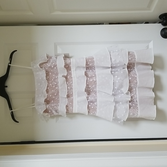 For Love And Lemons Cosmic Tiered Lace Mini Dress - Picture 4 of 16